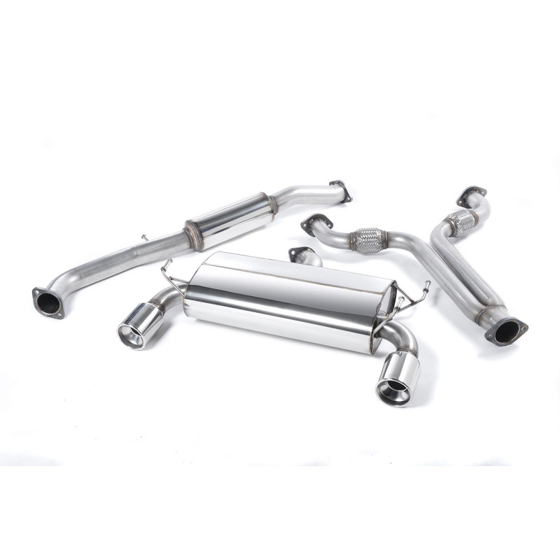 Escape cat-back Milltek Nissan 350Z 3.5 V6 2003-2010 - resonado - colas Dual 100 Meteor pulidas
