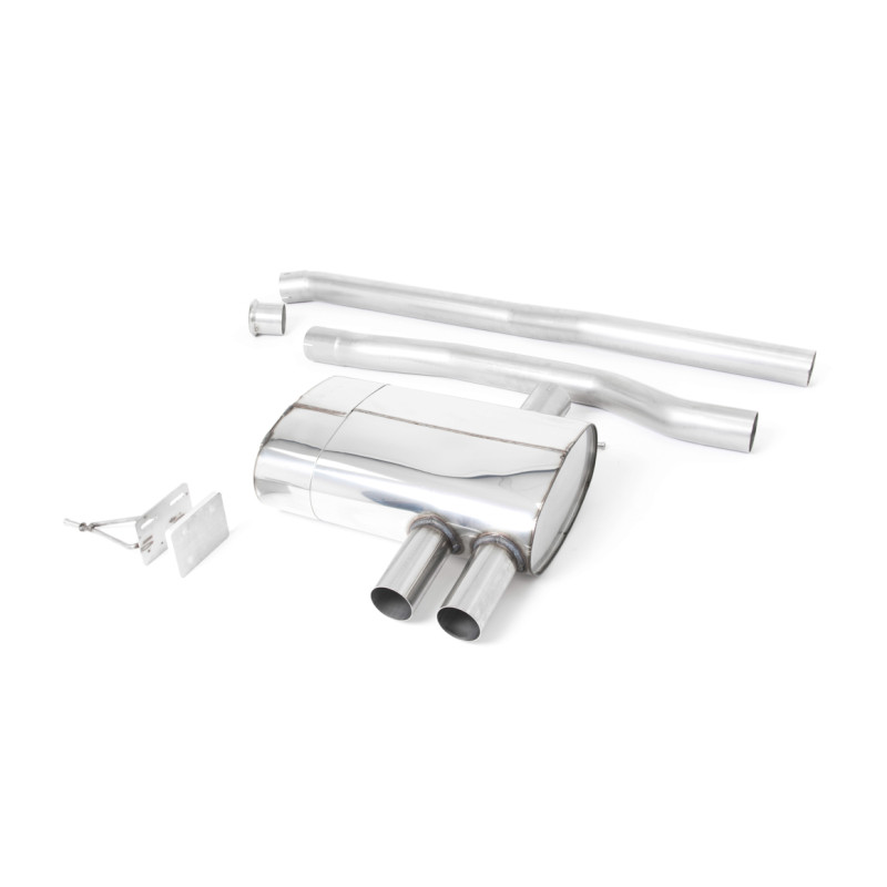 Cat-back Milltek Mini F56 Cooper S/Cooper S JCW e GP3 - con bypass FAP - Senza silenziatore primario - terminali Twin GT90 titan