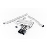Catback Milltek Mini F56 Cooper S 2014-2018 - Versione ValveSonic - Senza silenziatore primario - terminali Twin Jet-90 carbonio