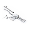 Escape cat-back Milltek Mini F55 Cooper S 2019-2024 - con bypass FAP - Sin silenciador primario - salidas Twin GT90 Titanio