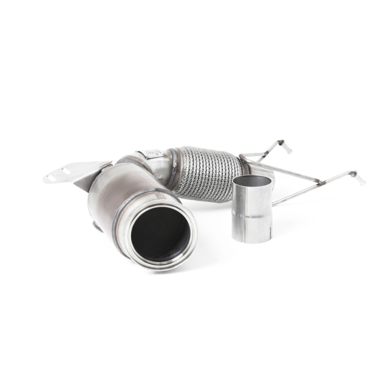 Downpipe Milltek Mini F55 Cooper S, F56 Cooper S/Cooper S JCW e GP3 - con catalizzatore Hi-Flow 200 CPSI - per linea Milltek