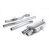 Cat-Back-Anlage Milltek Mini R56 Cooper S 1.6T 2006-2014, R58 Cooper S 1.6T 2011-2015 - ohne Resonator - GT80-Endrohre poliert