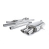 Cat-back Milltek Mini R56 Cooper S 1.6T 2006-2014, R58 Cooper S 1.6T 2011-2015 - non risonante - terminali Twin Ovali Jet lucida