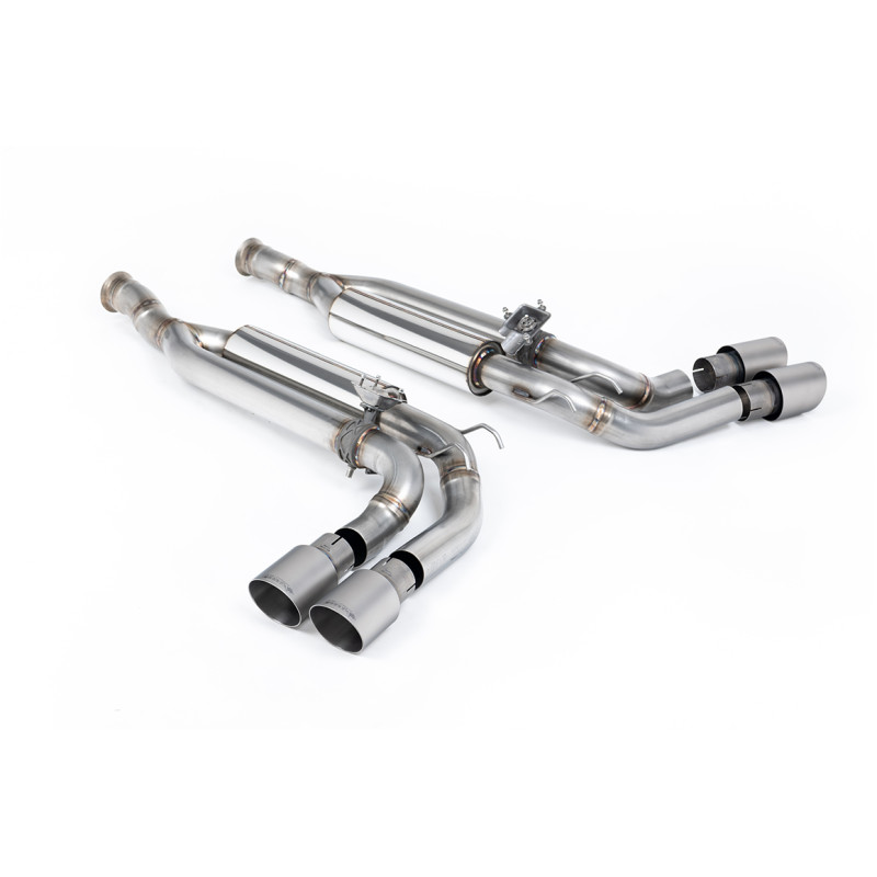 Escape cat-back Milltek Mercedes G-Class W463 G63 4.0 Biturbo V8 2019-2024 con FAP - Par de silenciadores traseros - salidas Qua