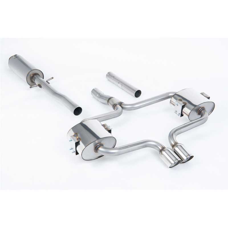 Catback Milltek Mini R52 Cooper S 1.6i 2004-2008 - résonné - sorties Twin 76mm