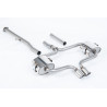 Cat-back Milltek Mini R52 Cooper S 1.6i 2004-2008 - non-resonated - Twin 76mm outlets