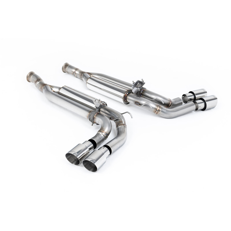 Cat-Back-Anlage Milltek Mercedes G-Class W463 G63 4.0 Biturbo V8 2019-2024 mit DPF - Paar Endschalldämpfer HR - Quad-Endrohre GT
