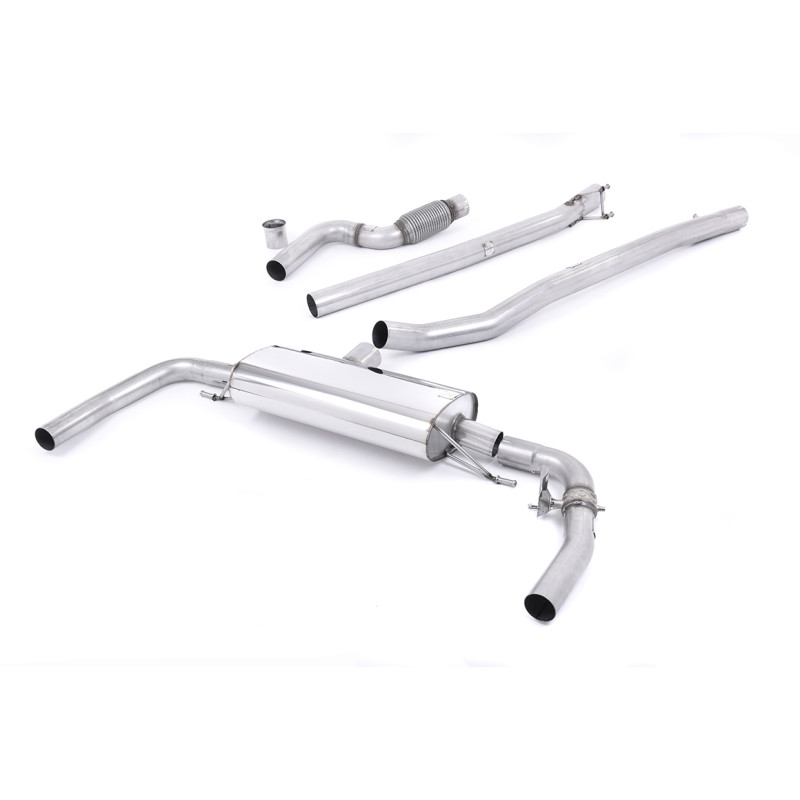 Catback Milltek Mercedes Classe CLA C117 CLA45 AMG 2013-2018 - Sans silencieux primaire et avec silencieux AR - avec valves