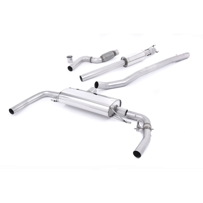 Cat-back Milltek Mercedes Classe CLA C117 CLA45 AMG 2.0 Turbo 2013-2018 - ECE Homologated - With primary and rear muffler