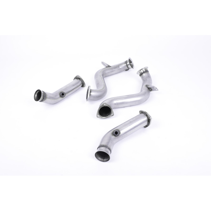 Downpipes Milltek Mercedes C-Klasse W205 C63 AMG und C63S AMG 4.0 V8 Biturbo 2015-2018 ohne DPF - Paar Downpipes ohne Kat