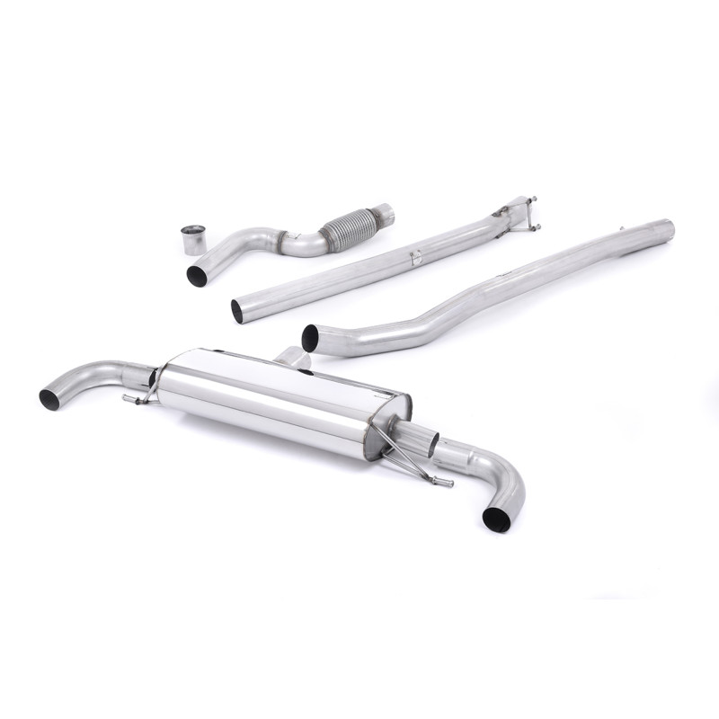 Catback Milltek Mercedes Classe A W176 A45 AMG 2012-2018 - Sans silencieux primaire et avec silencieux AR - sans valves