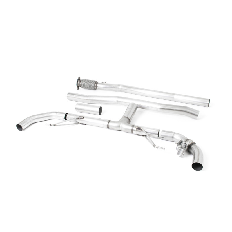 Escape cat-back Race Milltek Mercedes Classe A W177, con bypass FAP y sin silenciador trasero, salidas originales, versión Race 