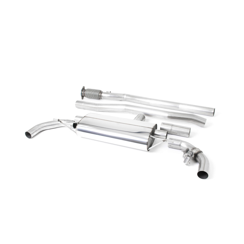 Cat-back Milltek Mercedes Classe A W177 A35 AMG 2.0 Turbo 2019-2025 con FAP - Con bypass FAP y silenciador trasero - colas de es