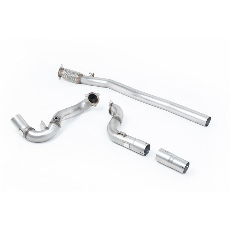 Downpipe Milltek Mercedes Classe A V177 A35 AMG 2.0 Turbo 306 CV 2019-2025 con FAP - Decata + Bypass FAP