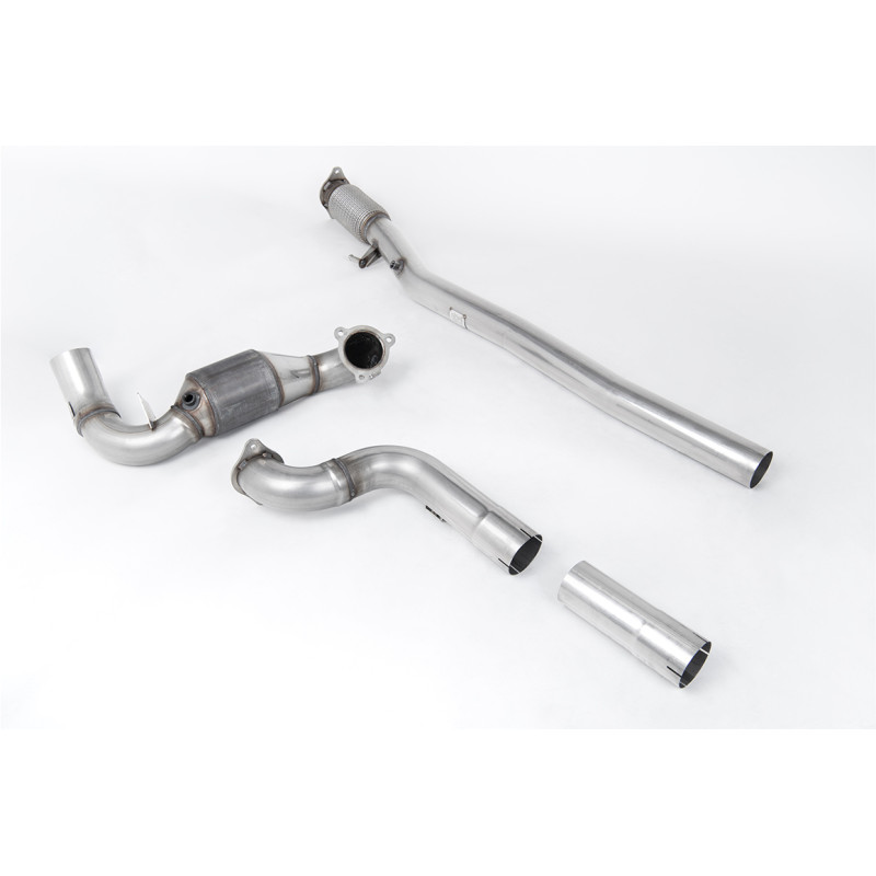 Downpipe Milltek Mercedes Classe A V177 A35 AMG, Classe A W177 A35 AMG - mit Hi-Flow-Katalysator + DPF-Bypass