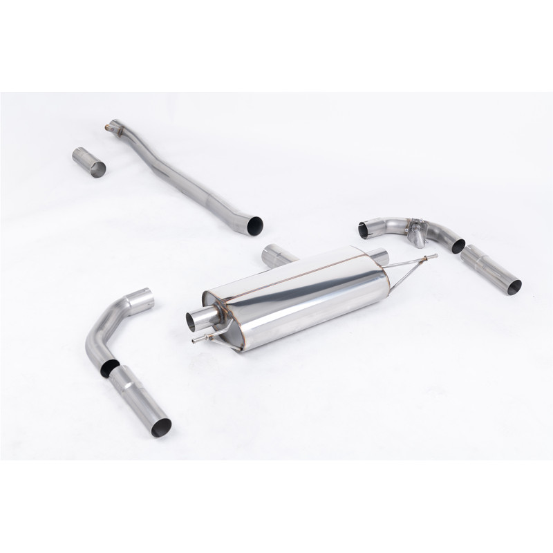 Front Pipe-back Milltek Mercedes Classe A V177… - Linea dopo silenziatore primario Origine con silenziatore post.