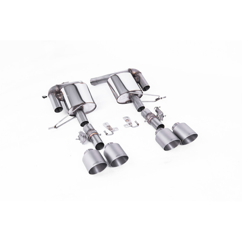 Silenziatore posteriore Milltek Land Rover Range Rover Sport L494 SVR 2018-2022 - Coppia silenziatori post. - uscite Quad GT115 