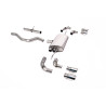 FAP Back / Catback Milltek Land Rover Defender L663 P400 - Sans silencieux primaire - sorties Quad GT90 Polies - châssis 90