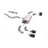 FAP Back / Catback Milltek Land Rover Defender L663 - Sans silencieux primaire - sorties Quad Jet-90 Carbone - châssis 90