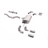 FAP-back / cat-back Milltek Land Rover Defender L663 - Sin silenciador primario - colas Quad GT90 pulidas - chasis 90