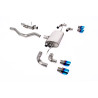 FAP Back / Catback Milltek Land Rover Defender L663 P300 - P400e - Avec silencieux primaire - sorties Quad GT90 Titane bleui