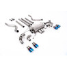 FAP Back Milltek Land Rover Defender L663 2021-2025 - Sin silenciador primario - colas Quad GT90 titanio azulado - chasis 110