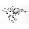 DPF Back Milltek Land Rover Defender L663 2021-2025, No Primary Muffler, Quad GT90 Titanium Outlets, Chassis 110