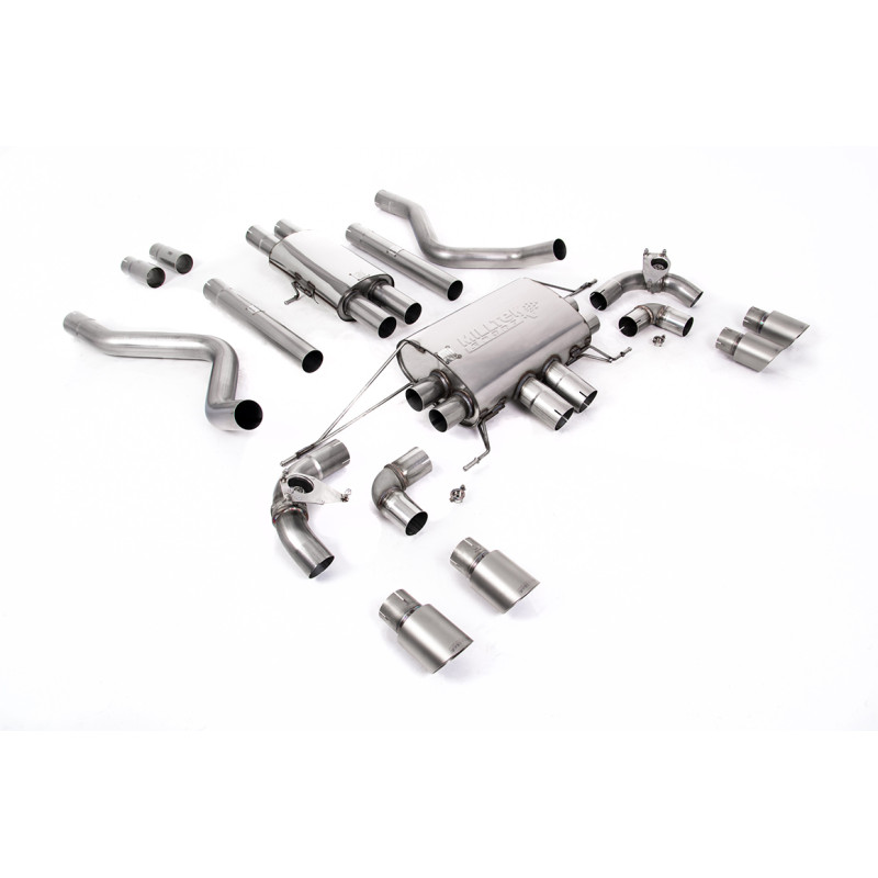 FAP Back Milltek Land Rover Defender L663 2021-2025 - With Primary Muffler - Quad GT90 Titanium Outlets - Chassis 110
