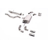 DPF Back / Catback Milltek Land Rover Defender L663 P400 - ECE - con primario - uscite Quad GT90 Lucidate - telaio 110