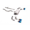 FAP Back / Catback Milltek Land Rover Defender L663 - sin primario - colas Quad GT90 titanio azulado - chasis 110 - 2.0i