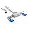 FAP Back / Catback Milltek Land Rover Defender L663 - Senza silenziatore primario - uscite Quad GT90 Titanio blu - telaio 130