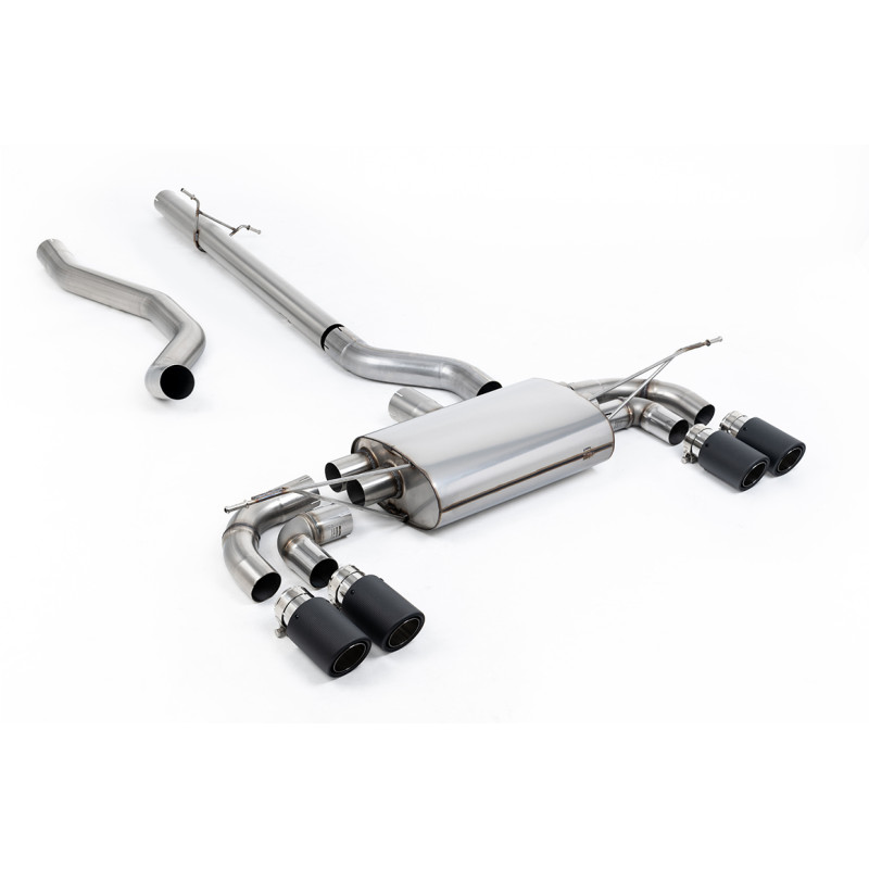DPF-Back / Cat-Back Milltek Land Rover Defender L663 - Without Primary - Quad Jet-90 Carbon Outlets - Chassis 130