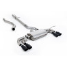 FAP Back / Catback Milltek Land Rover Defender L663 - Sin silenciador primario - colas Quad GT90 Cerakote Negro - chasis 130