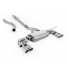 DPF Back / Catback Milltek Land Rover Defender L663 P300 - P400e 2023-2025 - Senza silenziatore primario - uscite Quad GT90 Luci