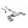 DPF-back / Cat-back Exhaust Milltek Land Rover Defender L663 P300 - P400e - ECE - with primary muffler - quad GT90 titanium tips
