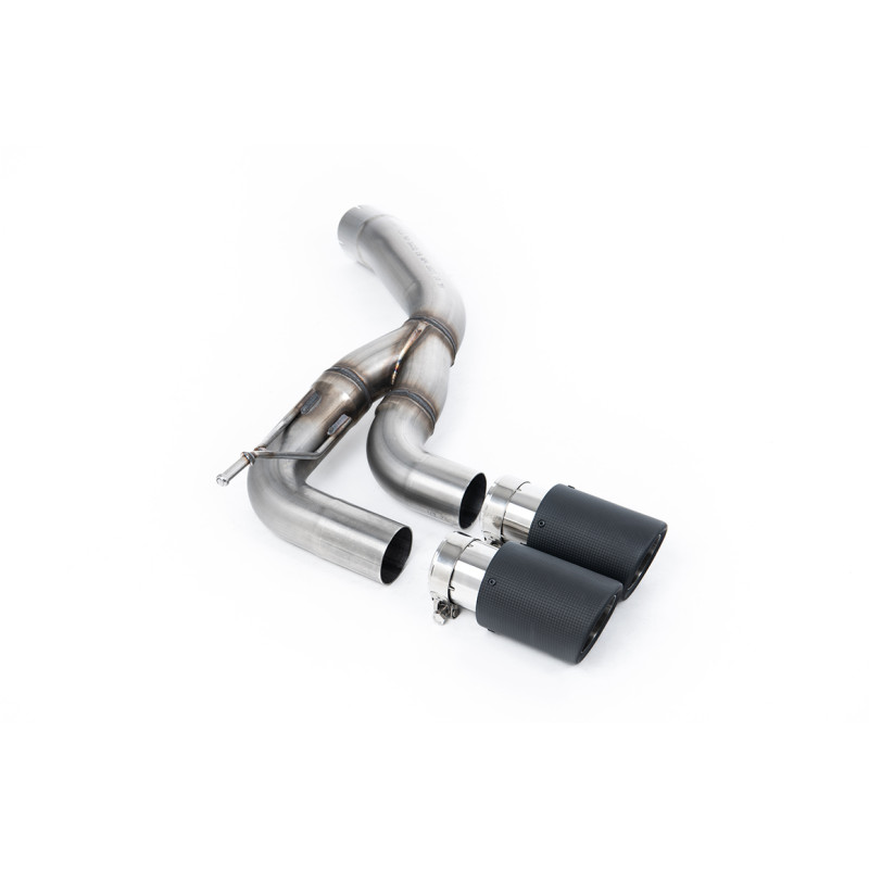 Silenciador Milltek Land Rover Defender L663 D200 - D250 - D300 2019-2024 - Bypass silenciador TR - colas Twin Jet-90 Carbono