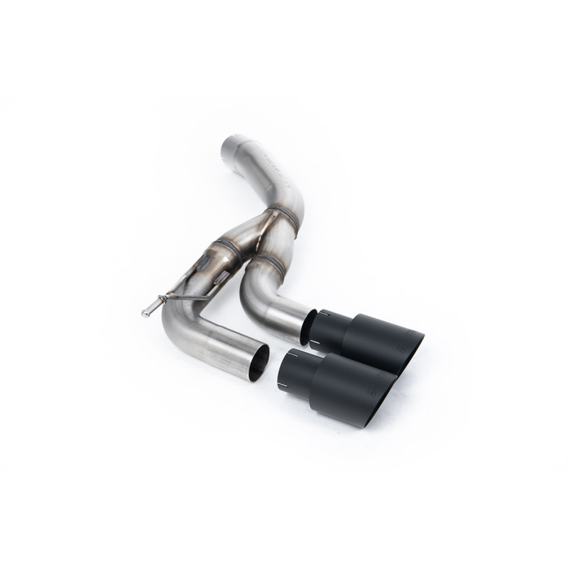 Silencieux Milltek Land Rover Defender L663 D200 - D250 - D300 - Bypass silencieux AR - sorties Twin GT90 Cerakote Noir