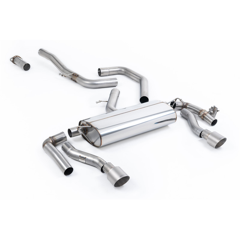 FAP Back Milltek Kia Pro Ceed GT 1.6 T-Gdi 2019-2025 avec FAP - non résonné - Avec silencieux AR - sorties Dual GT100 Titane