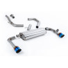 DPF Back Milltek Kia Ceed GT 1.6 T-Gdi 2019-2025 con DPF, senza risonatore, con silenziatore posteriore, uscite Dual GT115 Titan