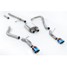 Cat-back Milltek Jeep Gladiator JT - con resonador - colas Dual GT115 titanio azulado - Salidas posicionadas en los laterales -