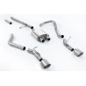 Cat-Back-Anlage Milltek Jeep Gladiator JT - mit Resonator - Doppel-Endrohre GT115 Titan - seitlich positionierte Endrohre -
