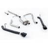 Catback Milltek Jeep Gladiator JT - resonado - colas Dual GT115 Cerakote Negro - Salidas situadas hacia atrás -