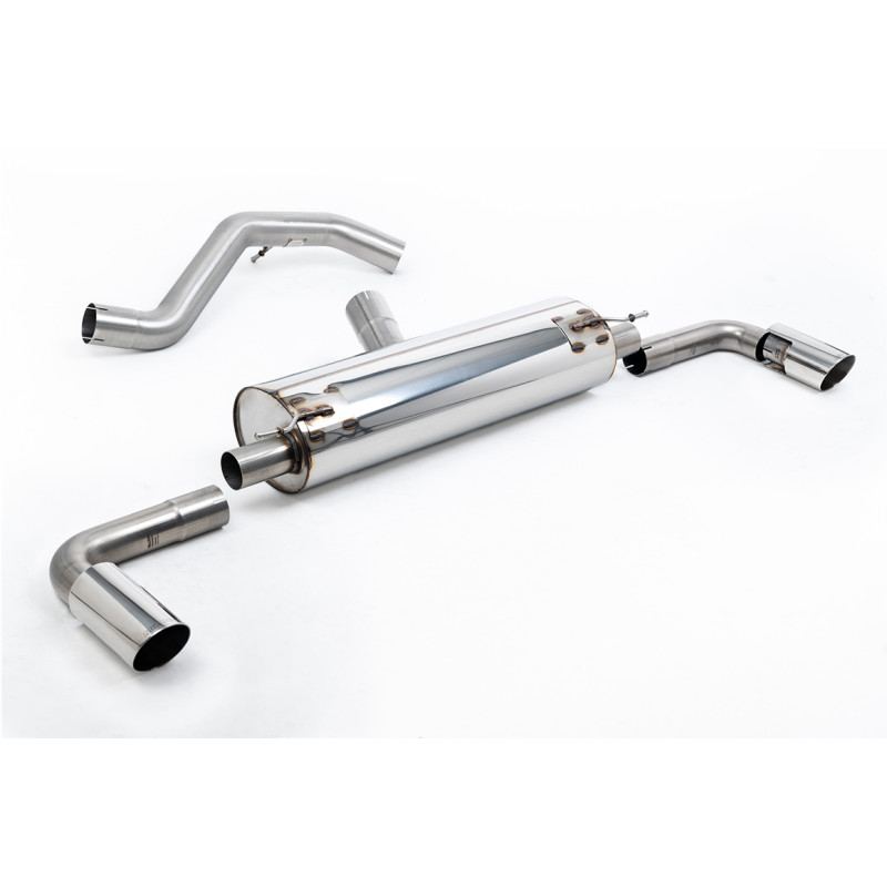 DPF Back Milltek Ineos Grenadier - ECE Homologated - Non-Resonated with Rear Muffler - Dual GT90 Polished Premium Tips
