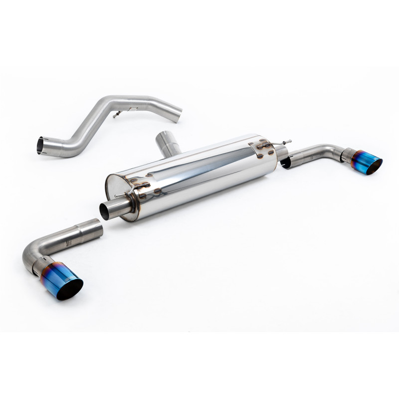 DPF Back Milltek Ineos Grenadier 2023-2025 - Omologato ECE - non risonato e con silenziatore post. - uscite Dual GT90 Titanio br