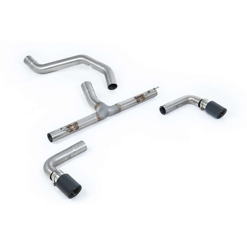 DPF Back Milltek Ineos Grenadier 2023-2025 - non-resonated with rear muffler bypass - Dual Jet-90 carbon tips