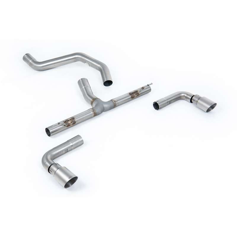 DPF Back Milltek Ineos Grenadier 2023-2025 - non-resonated with rear muffler bypass - Dual GT90 titanium tips