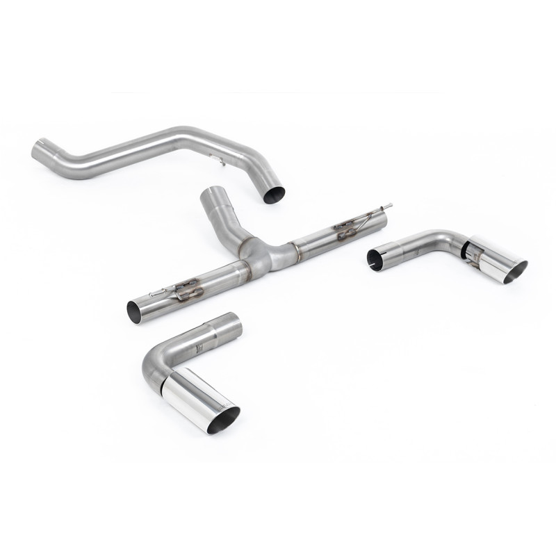 DPF-back Milltek Ineos Grenadier 2023-2025 - non-resonated with rear muffler bypass - Dual GT90 Cerakote Black Premium outlets
