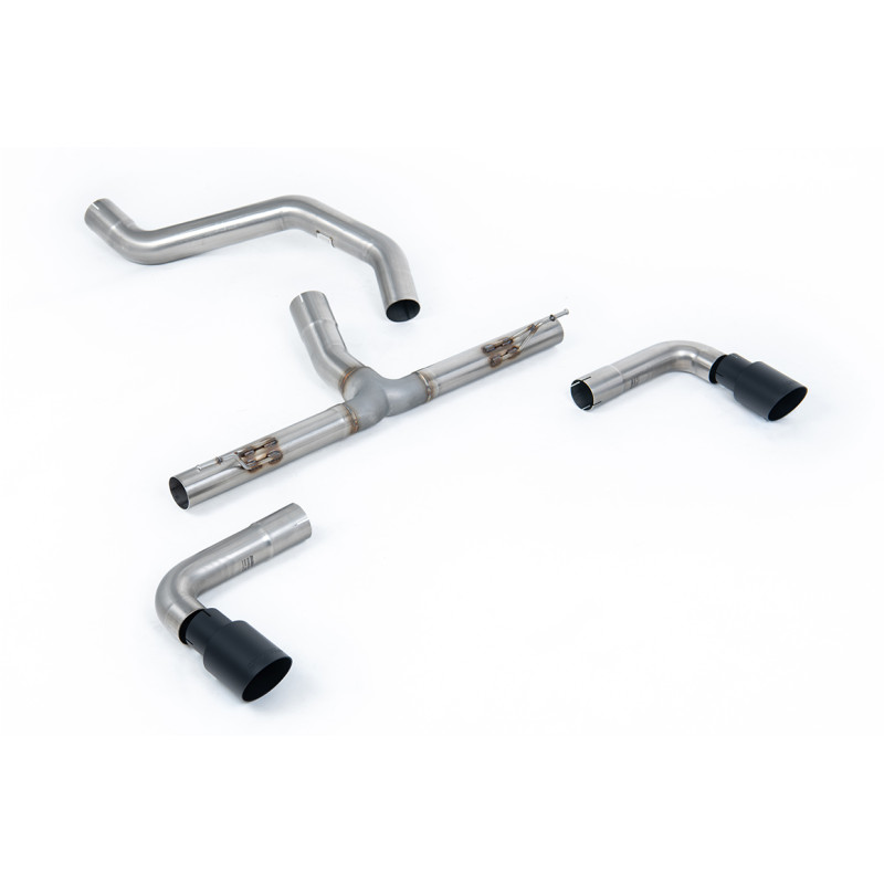 FAP Back Milltek Ineos Grenadier 2023-2025 - sin resonador y con bypass silenciador TR - salidas Dual GT90 Cerakote Negro
