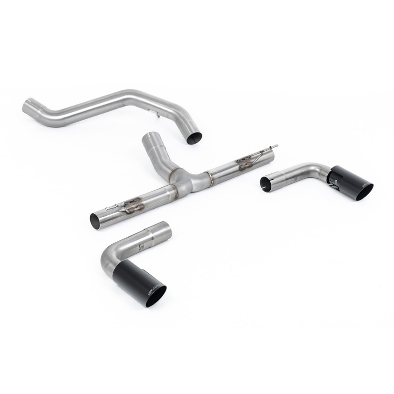 DPF Back Milltek Ineos Grenadier 2023-2025 - non-resonated, rear muffler bypass - Dual GT90 Polished Premium Tips