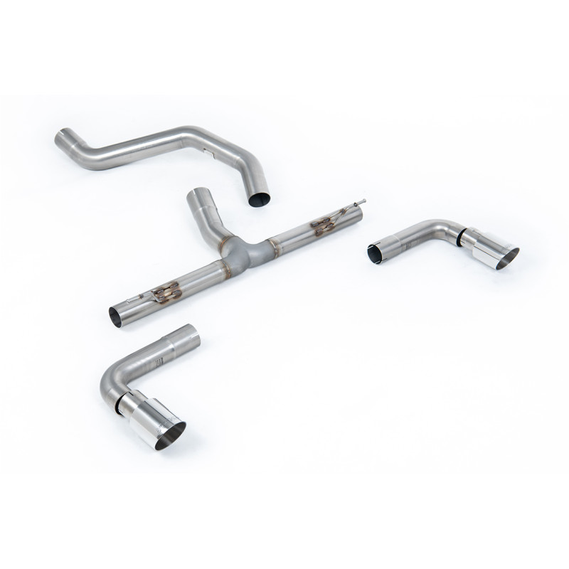 DPF Back Milltek Ineos Grenadier 2023-2025 - non risonato e con bypass silenziatore post. - terminali Dual GT90 lucidati